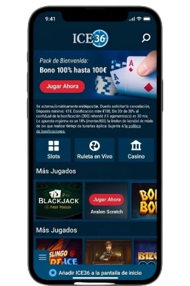 Advanced, high-quality games on ice36 casino login